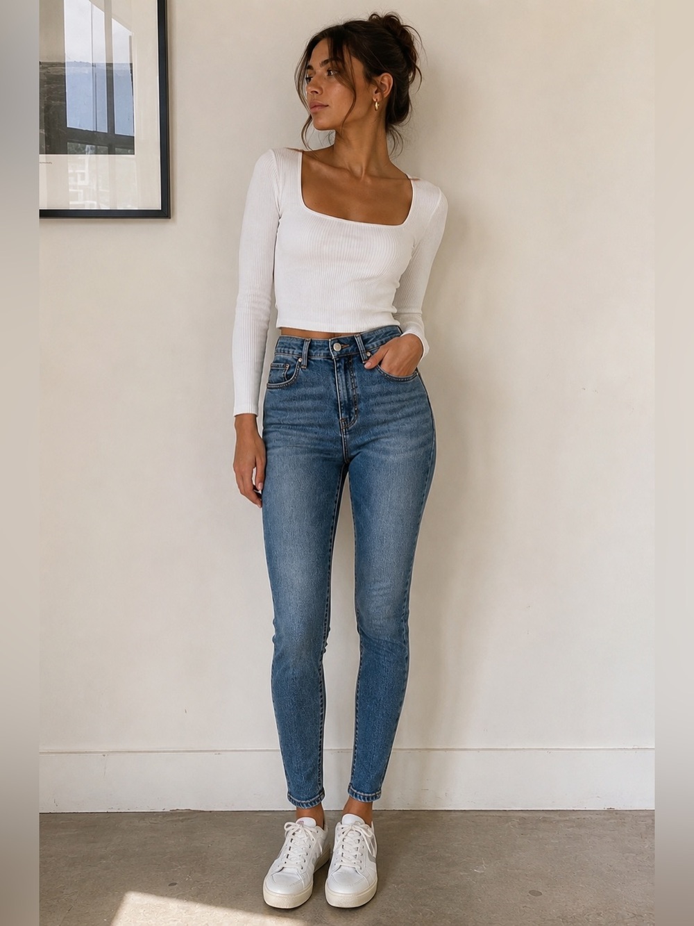 NWT High Rise Skinny Jeans Size 26 | Ultra Stretch Flattering Fit